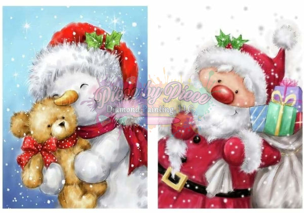 Santa And Snowman Set Of 2