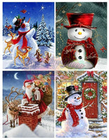 Santa And Snowman Set Of 4