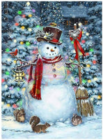 Snowman And Animals