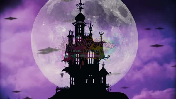 Spooky House Purple Sky