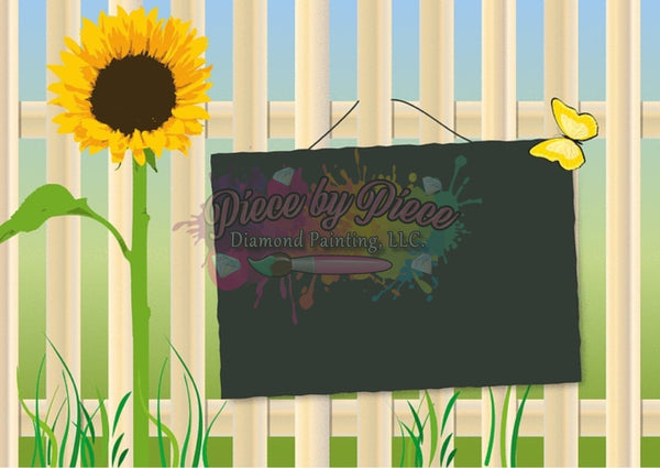 Sunflower With Sign (Customizable)