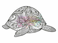 Turtle-Diy Coloring Canvas