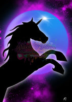 Unicorn In The Moon By Skyz Artwork