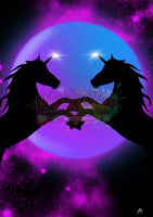 Unicorns In The Moon By Skyz Artwork