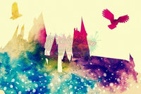 Watercolor Hogwarts