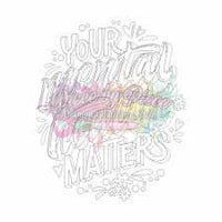 Your Mental Health Matters-Diy Coloring Canvas